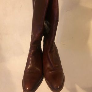 Brown leather boots size 6 1/2